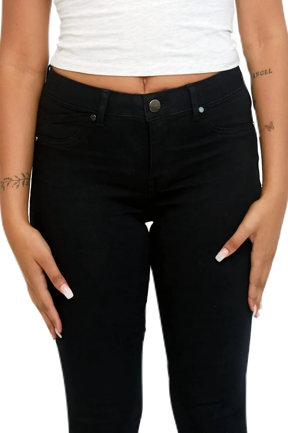 1822 Denim Women's Curvy 28" Magic Waistband Contour Skinny Jeans