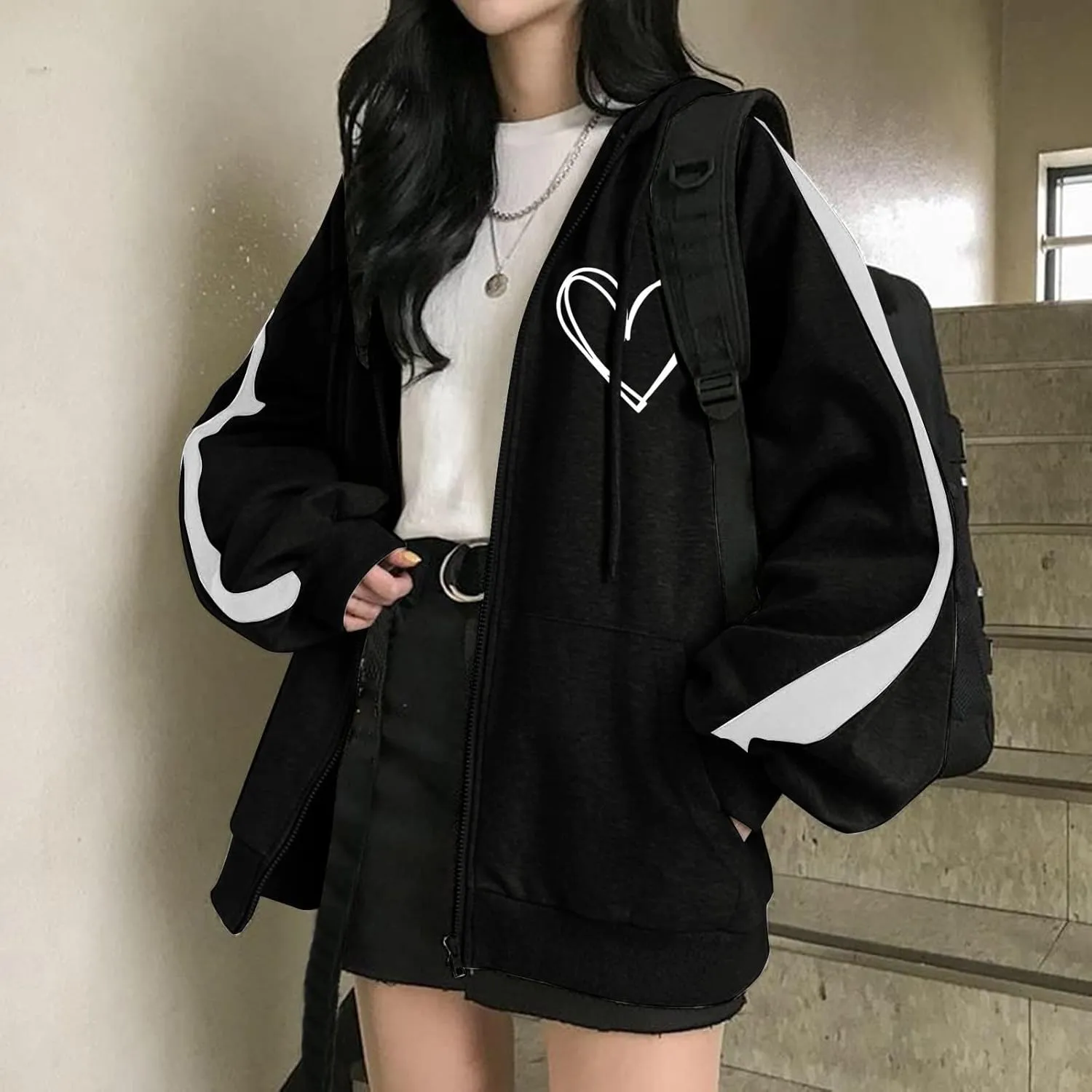 2024 Fall Hoodie Jacket Coat Bunny Cute Hoodie Thick Blouse Top Fall Fashion 2024 Womens Jackets Casual Womens