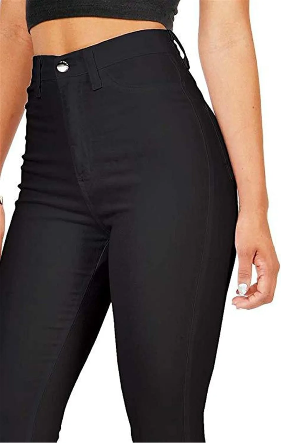 Andongnywell High Waisted-Rise Colored Stretch Skinny Jeans for Women