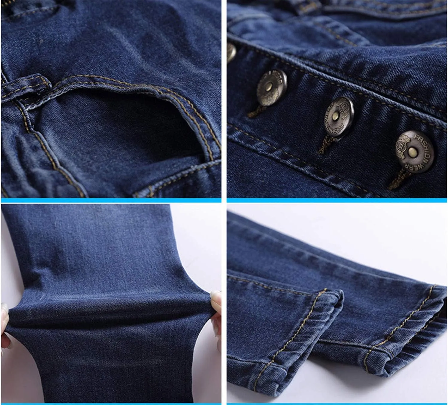 Andongnywell Women's High Waisted Jeans for Women Ankle Skinny Jeans Butt Lift Ultra Shaping Comfy Sexy with Pockets