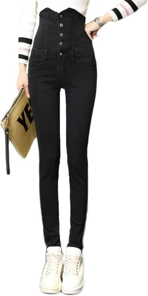 Andongnywell Women's High Waisted Jeans for Women Ankle Skinny Jeans Butt Lift Ultra Shaping Comfy Sexy with Pockets