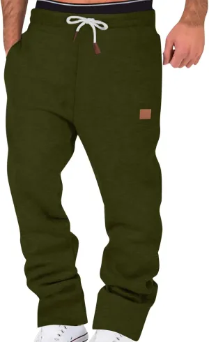 Athletic Joggers for Men Men's Padded Drawstring Sweatpants Jogging Sweatpants High Comfort Water Resistant Quickdry
