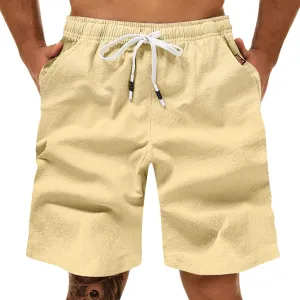 Athletic Shorts for Men Sports Shorts Beach Shorts Casual Cotton Linen Shorts 5 Inch Inseam Shorts Men Mens Stretch