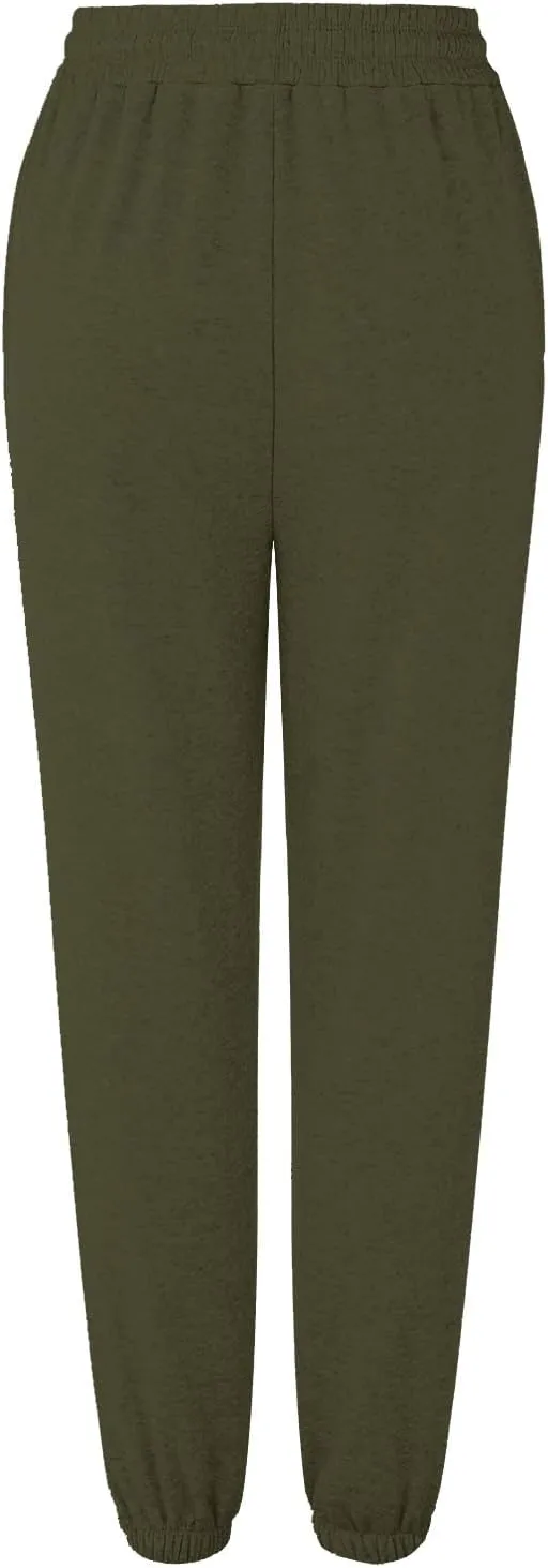 Baggy Straight Leg Jogger Sweatpants for Women High Waist Gym Workout Lounge Pants Lightweight Comfy Loose Dance Pant