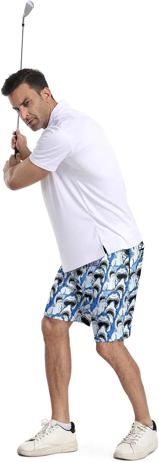 BIANTI Golf Shorts for Men Stretch Men's Casual Athletic Dress Shorts with Zipper Pockets