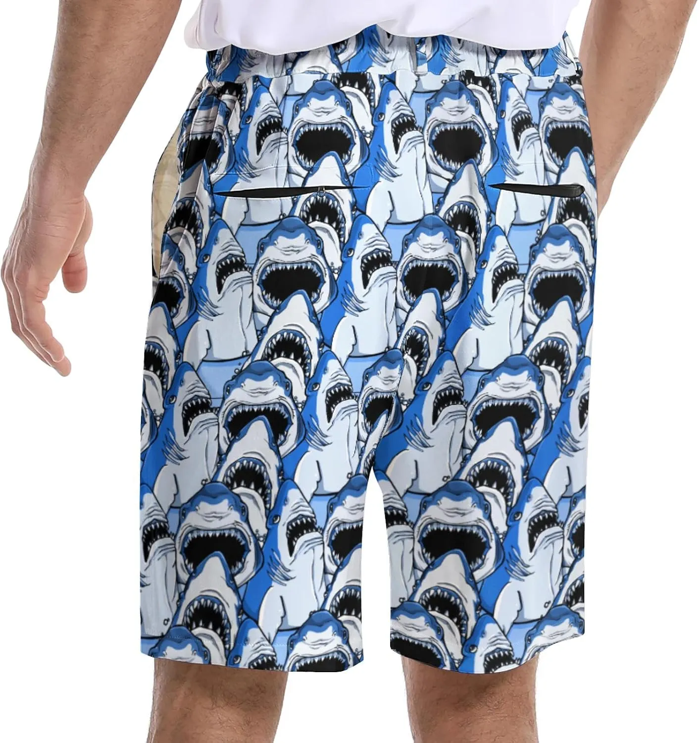 BIANTI Golf Shorts for Men Stretch Men's Casual Athletic Dress Shorts with Zipper Pockets