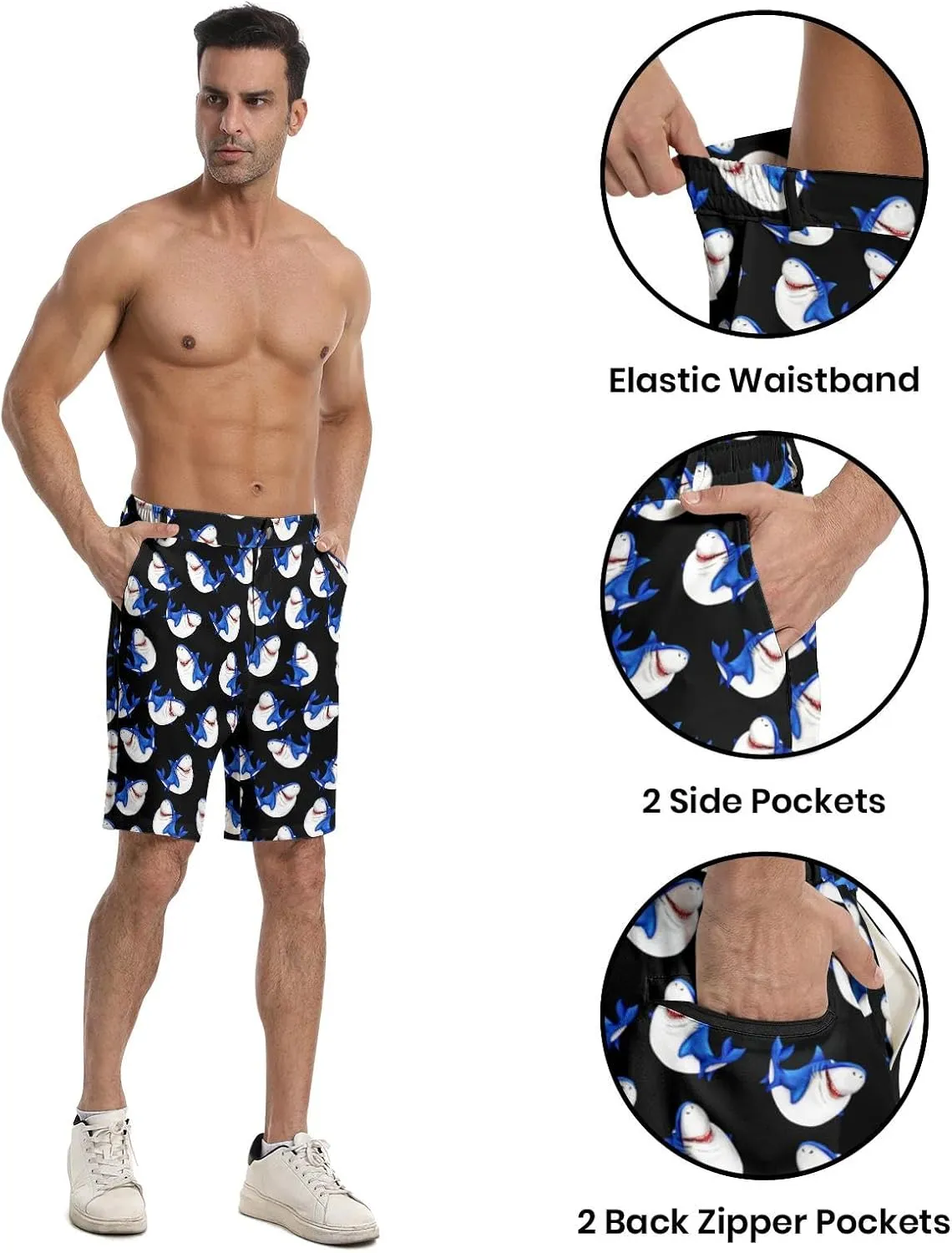 BIANTI Golf Shorts for Men Stretch Men's Casual Athletic Dress Shorts with Zipper Pockets