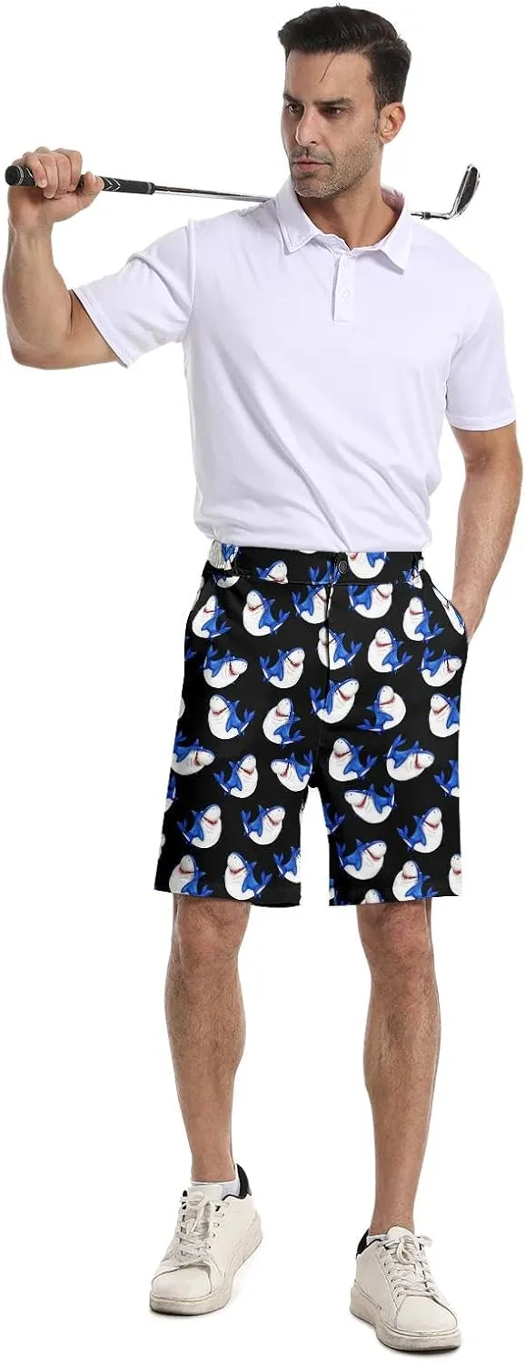 BIANTI Golf Shorts for Men Stretch Men's Casual Athletic Dress Shorts with Zipper Pockets
