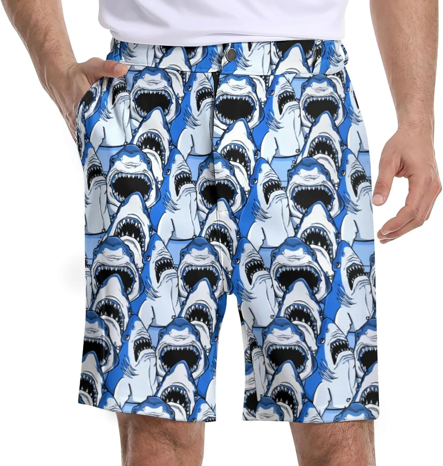 BIANTI Golf Shorts for Men Stretch Men's Casual Athletic Dress Shorts with Zipper Pockets