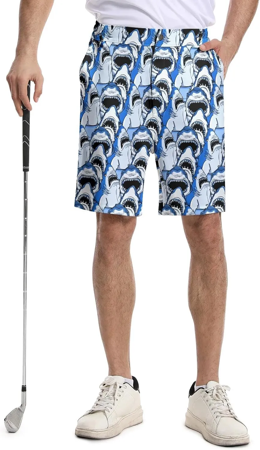 BIANTI Golf Shorts for Men Stretch Men's Casual Athletic Dress Shorts with Zipper Pockets