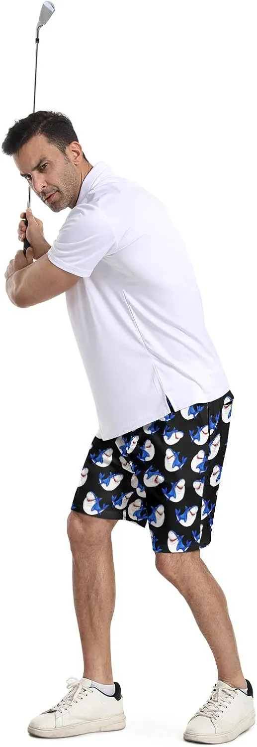 BIANTI Golf Shorts for Men Stretch Men's Casual Athletic Dress Shorts with Zipper Pockets