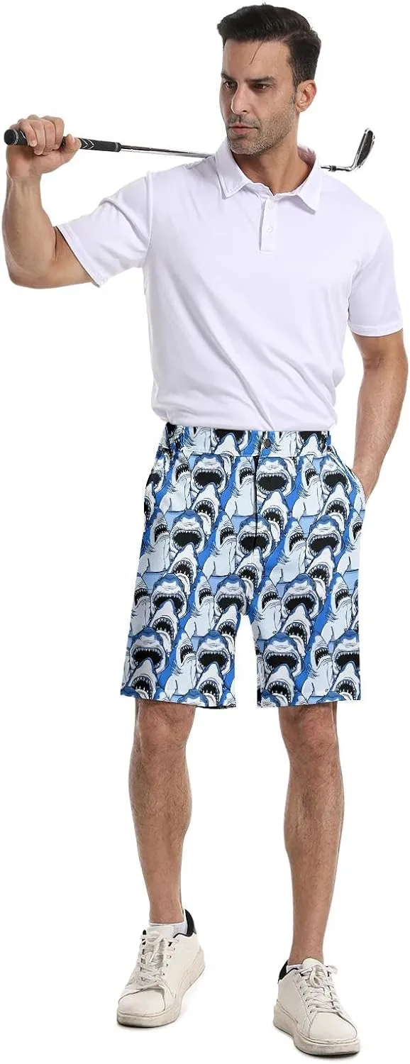 BIANTI Golf Shorts for Men Stretch Men's Casual Athletic Dress Shorts with Zipper Pockets