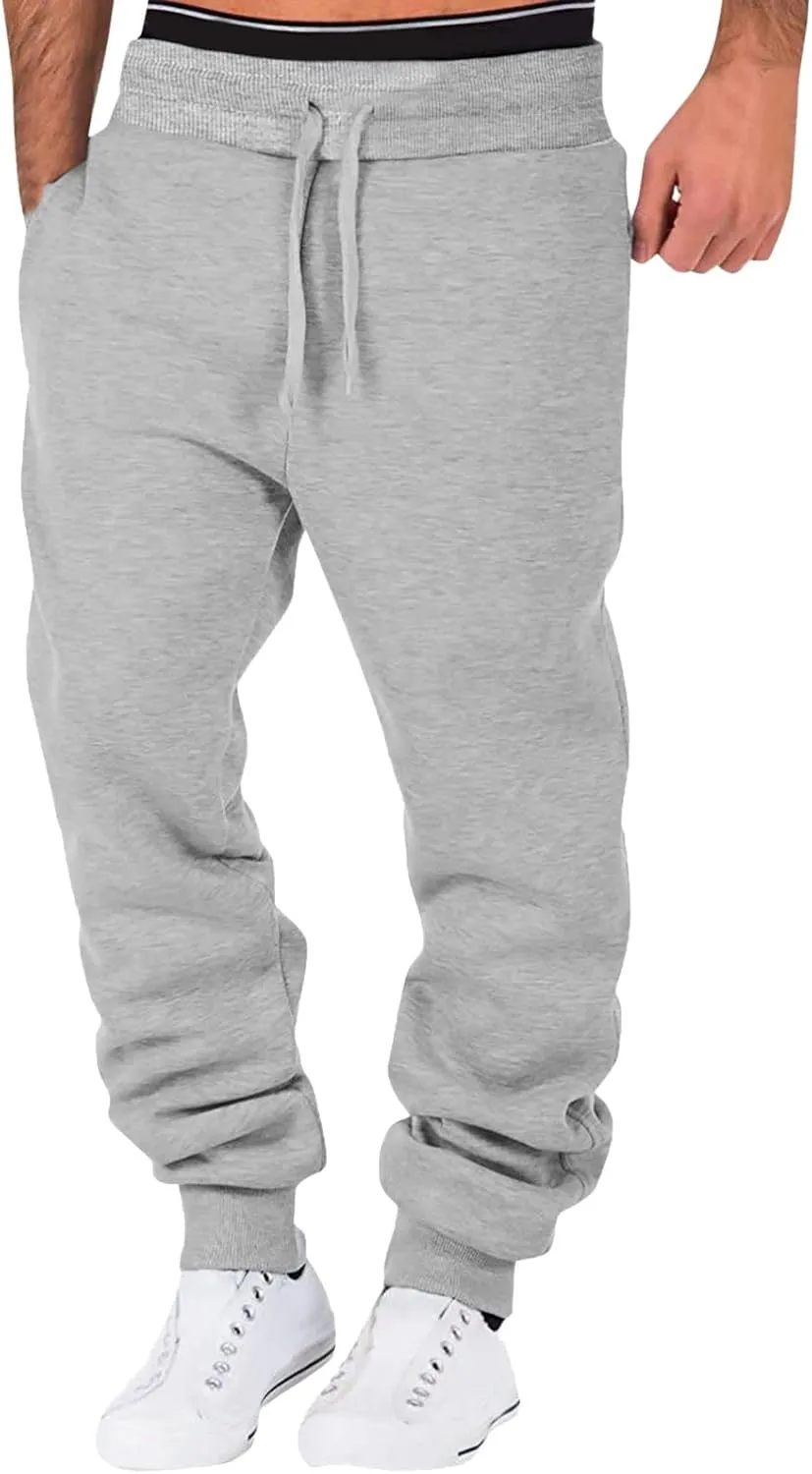 Big and Tall Cargo Pants for Men Sweatpants for Men Drawstring Men's Outdoor Work Military Tactical Pants Lightweight