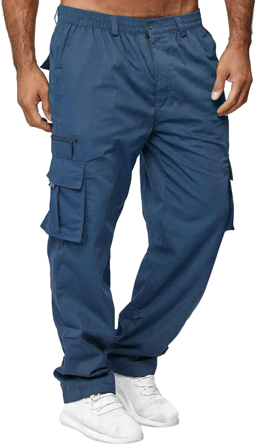 Big and Tall Cargo Pants for Men Sweatpants for Men Pants Cotton Sweatpants Fashion Joggers Sports Long Pants Trousers