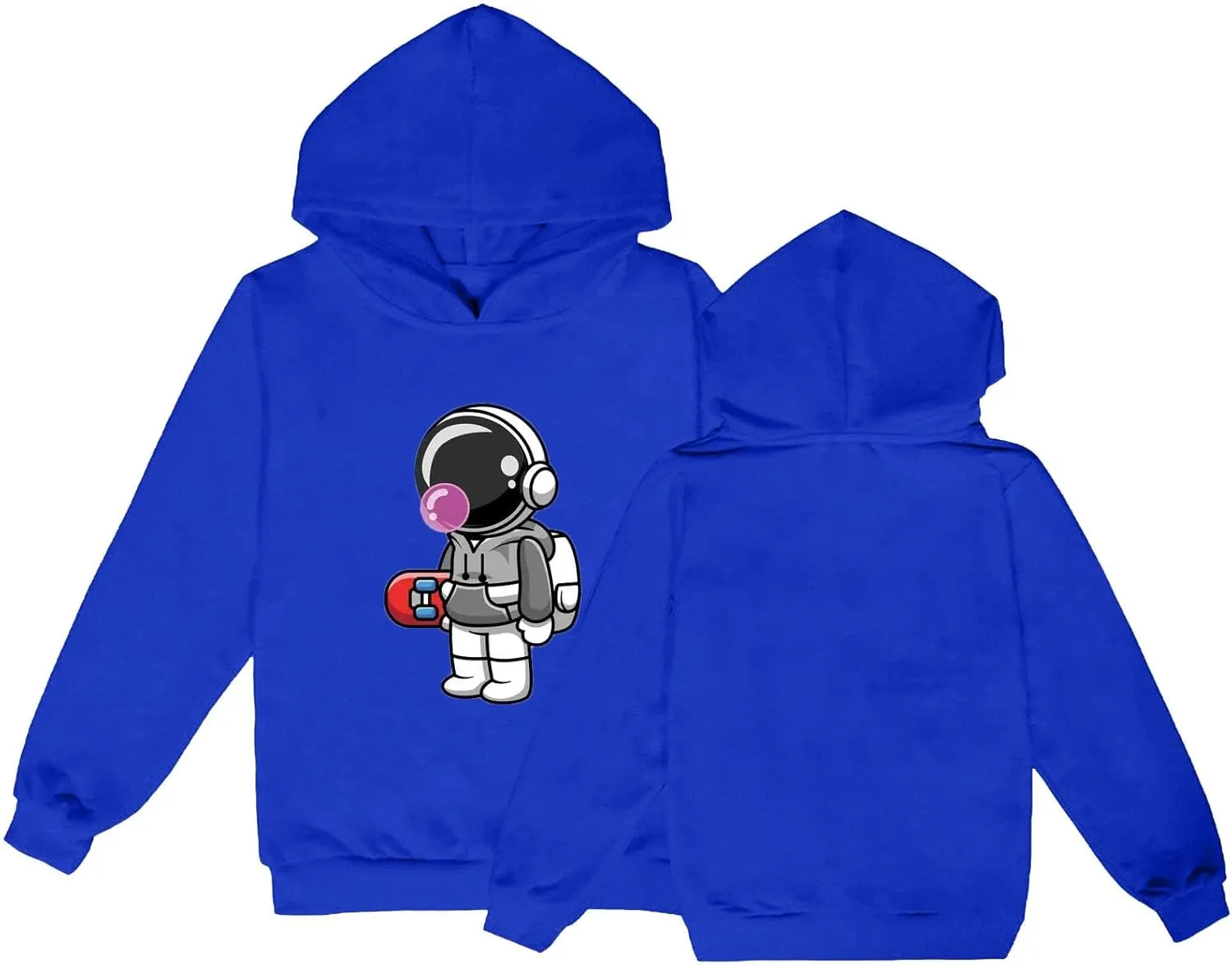 Boys Girls Astronaut Pattern Hoodies Sweatshirts Toddler Kids Cute Long Sleeve Pullover Tops Fashion Fall Winter