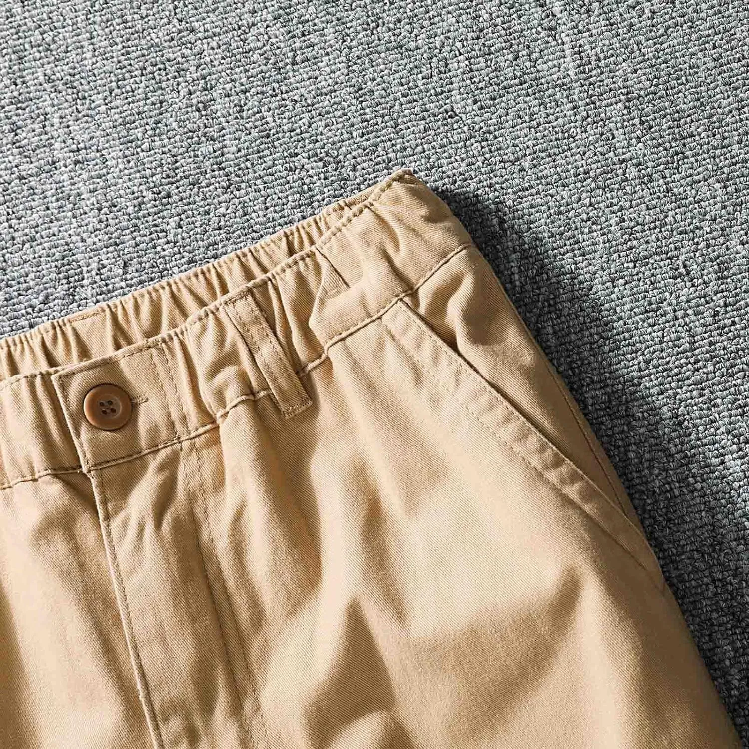 Cargo Jogger Pants for Men Big and Tall Elastic Bottom Ripstop Hiking Work Pants Classic Fit Multi Pockets Lightweight