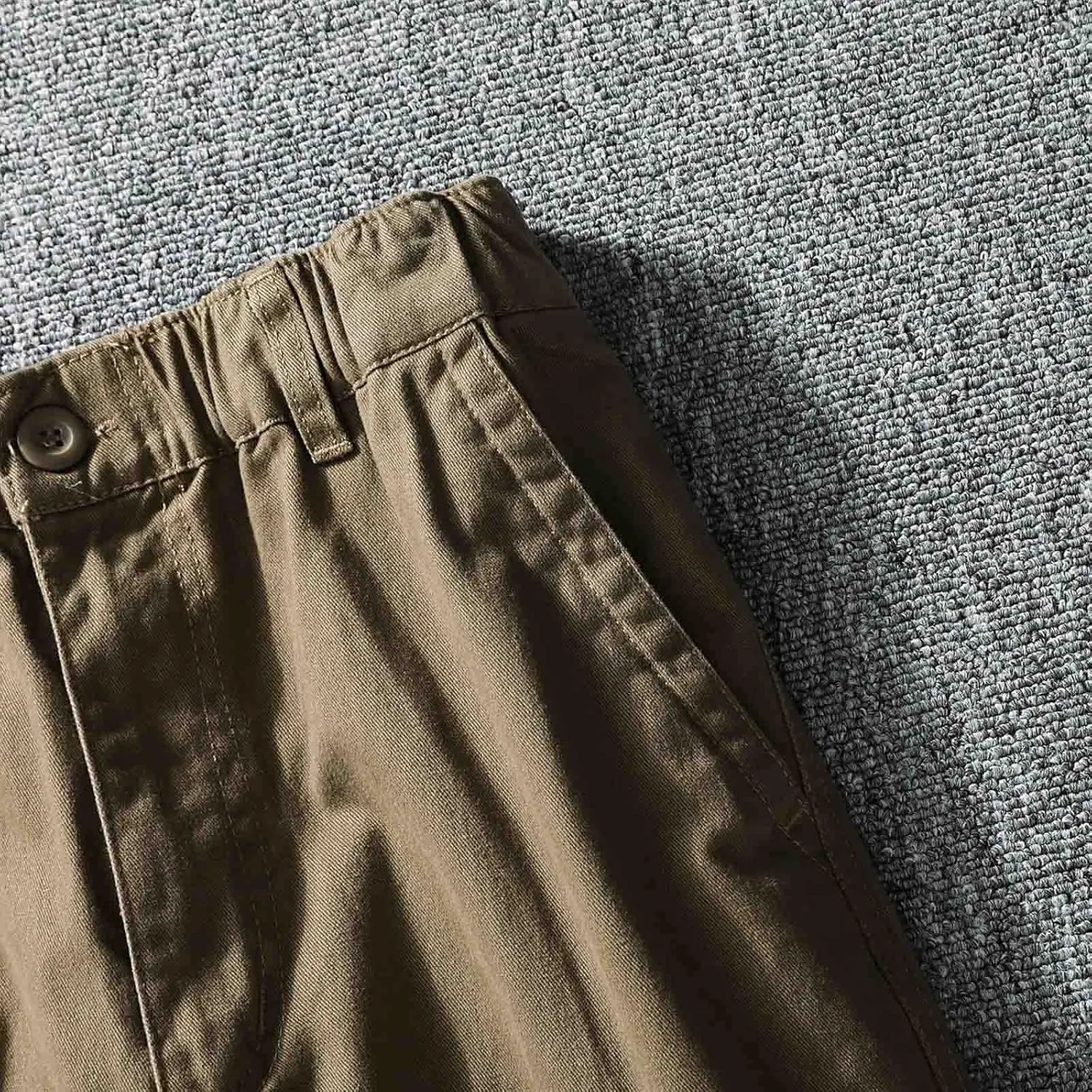 Cargo Jogger Pants for Men Big and Tall Elastic Bottom Ripstop Hiking Work Pants Classic Fit Multi Pockets Lightweight