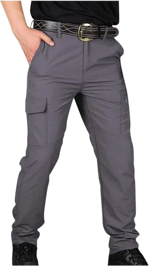 Cargo Pants for Men 2023 Outdoor Fashion Multi Pockets Tooling Pants Casual Stylish Solid Utility Work Sport Pant