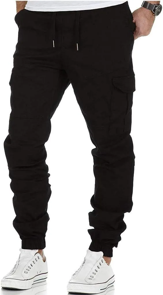 Cargo Pants for Men Joggers Men's Slim Fit Workout Athletic Pants Sweatpants for Men with Pockets Men's Slim Joggers