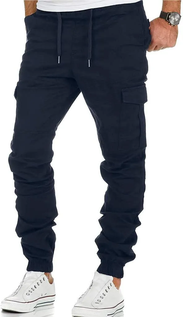 Cargo Pants for Men Joggers Men's Slim Fit Workout Athletic Pants Sweatpants for Men with Pockets Men's Slim Joggers