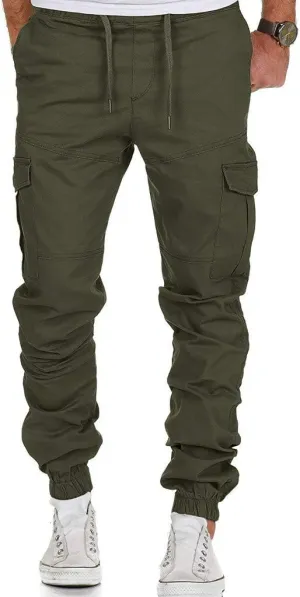 Cargo Pants for Men Joggers Men's Slim Fit Workout Athletic Pants Sweatpants for Men with Pockets Men's Slim Joggers