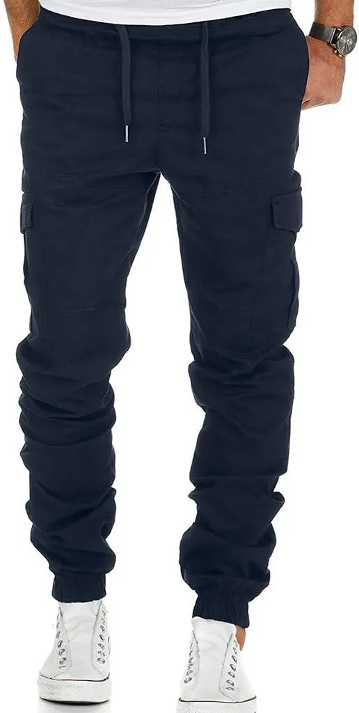 Cargo Pants for Men Joggers Men's Slim Fit Workout Athletic Pants Sweatpants for Men with Pockets Men's Slim Joggers