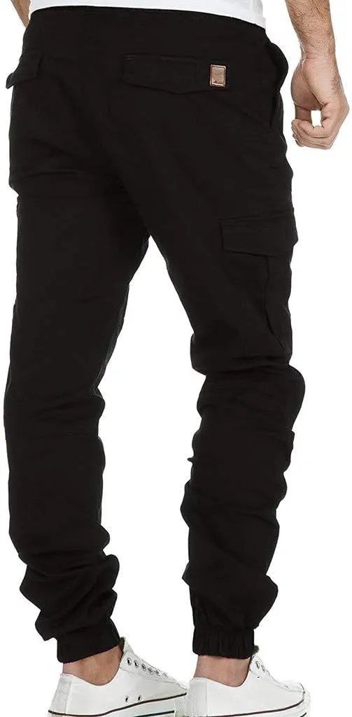Cargo Pants for Men Joggers Men's Slim Fit Workout Athletic Pants Sweatpants for Men with Pockets Men's Slim Joggers