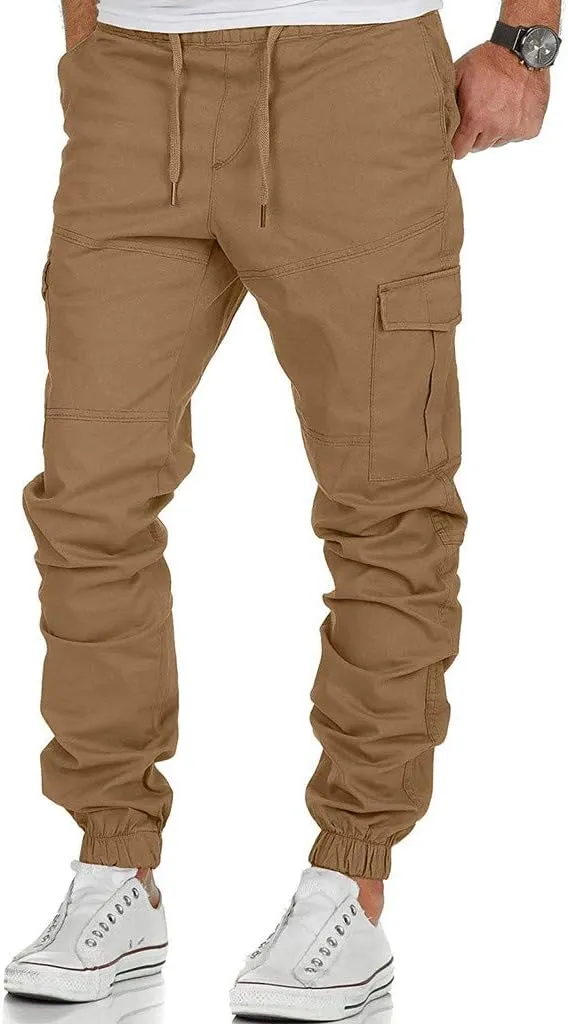 Cargo Pants for Men Joggers Men's Slim Fit Workout Athletic Pants Sweatpants for Men with Pockets Men's Slim Joggers