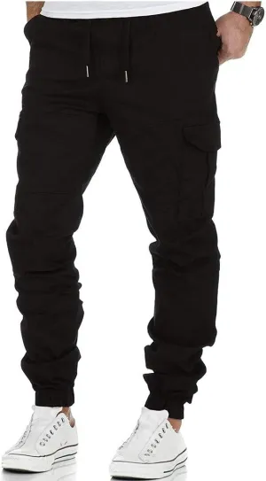 Cargo Pants for Men Joggers Men's Slim Fit Workout Athletic Pants Sweatpants for Men with Pockets Men's Slim Joggers