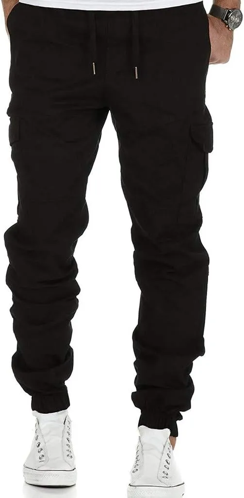 Cargo Pants for Men Joggers Men's Slim Fit Workout Athletic Pants Sweatpants for Men with Pockets Men's Slim Joggers
