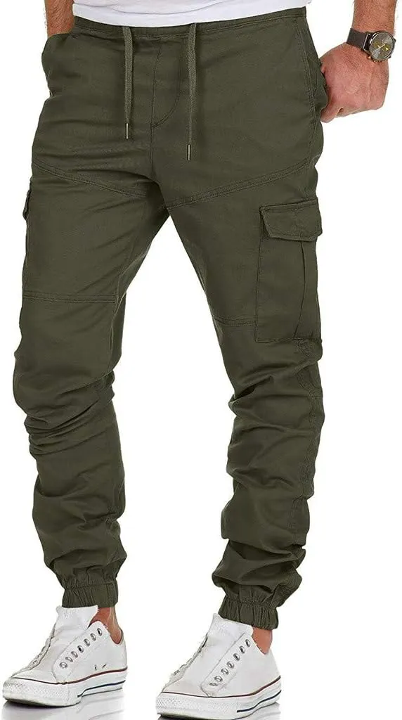 Cargo Pants for Men Joggers Men's Slim Fit Workout Athletic Pants Sweatpants for Men with Pockets Men's Slim Joggers