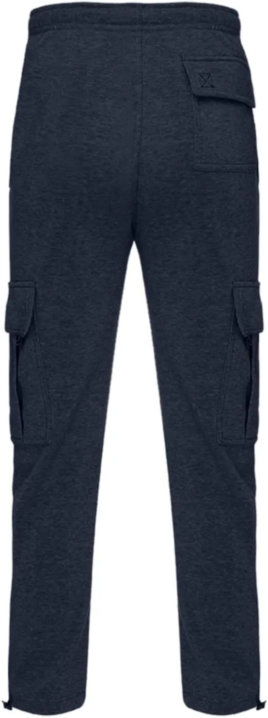 Cargo Pants for Men, Mens Active Athletic Workout Jogger Sweatpants for Men with Pockets and Elastic Waist Pants for Hiking