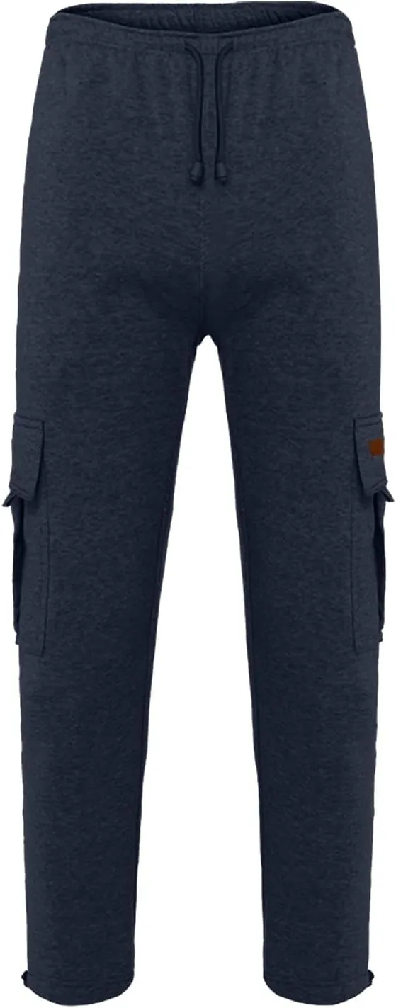 Cargo Pants for Men, Mens Active Athletic Workout Jogger Sweatpants for Men with Pockets and Elastic Waist Pants for Hiking