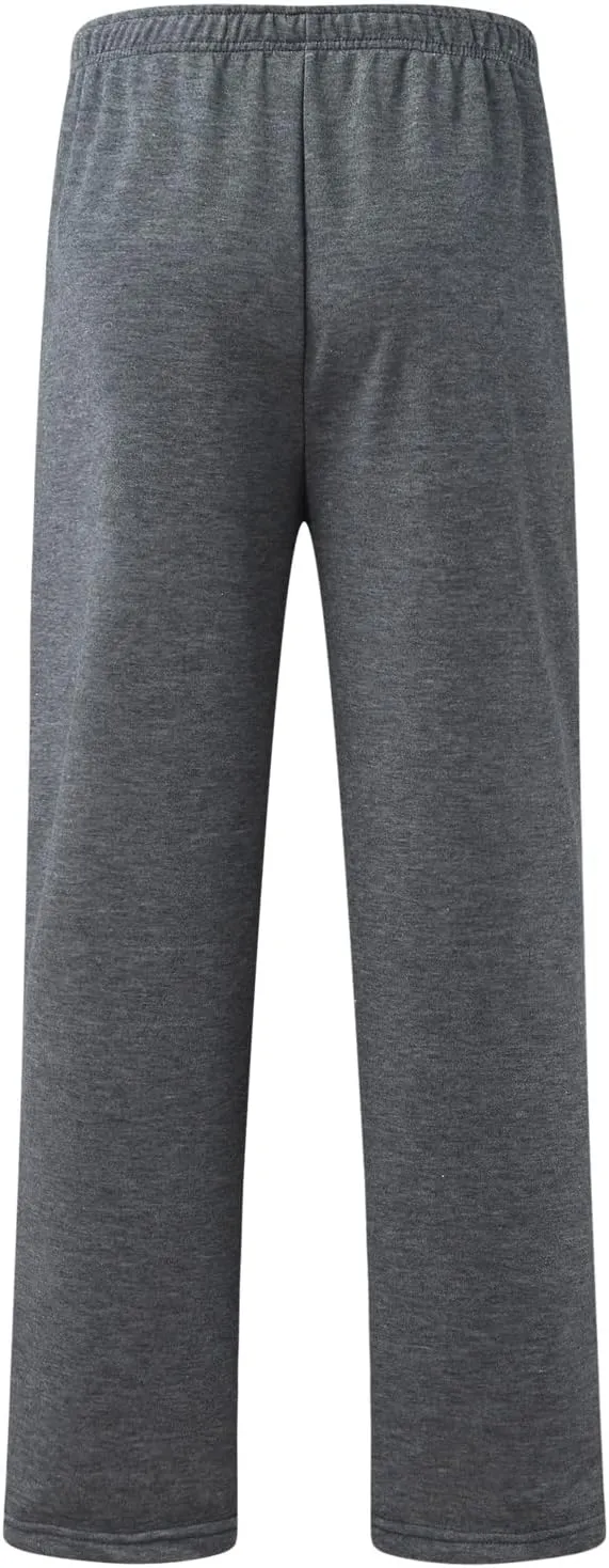 Cargo Pants for Men Relaxed Fit with Pockets Men's Cargo Sweatpants Open Bottom Straight Leg Casual Fit Baggy Jogger