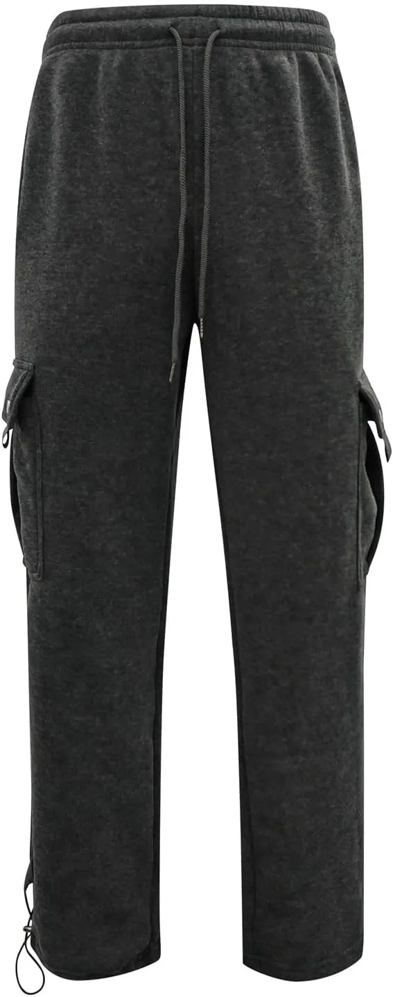 Cargo Pants for Men,Mens Active Athletic Workout Jogger Sweatpants for Men with Pocket and Drawstring Trousers for Hiking