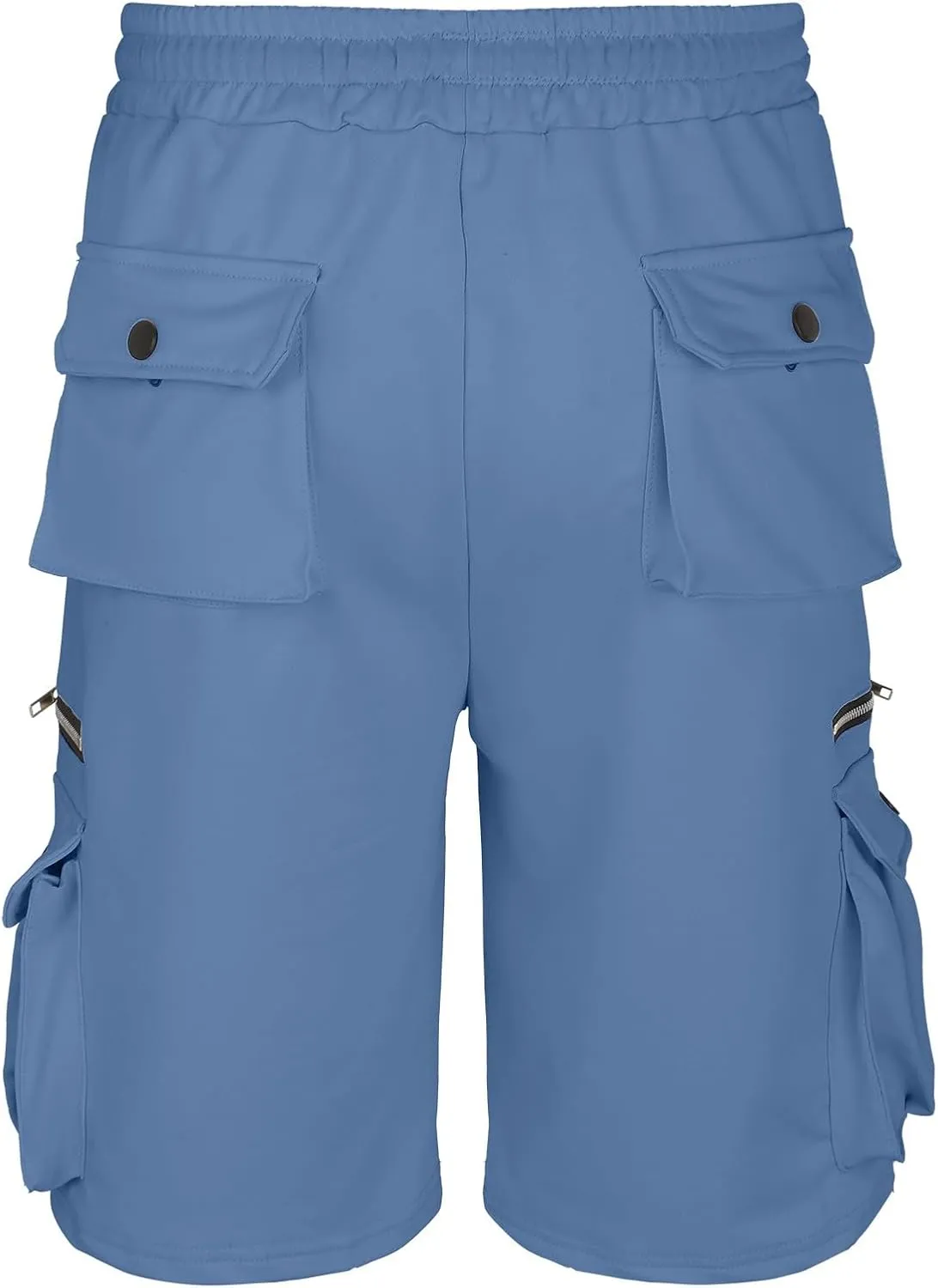 Cargo Shorts for Men Summer Lightweight Casual Shorts Multi Pockets Elastic Waist Ripstop Tactical Hiking Shorts