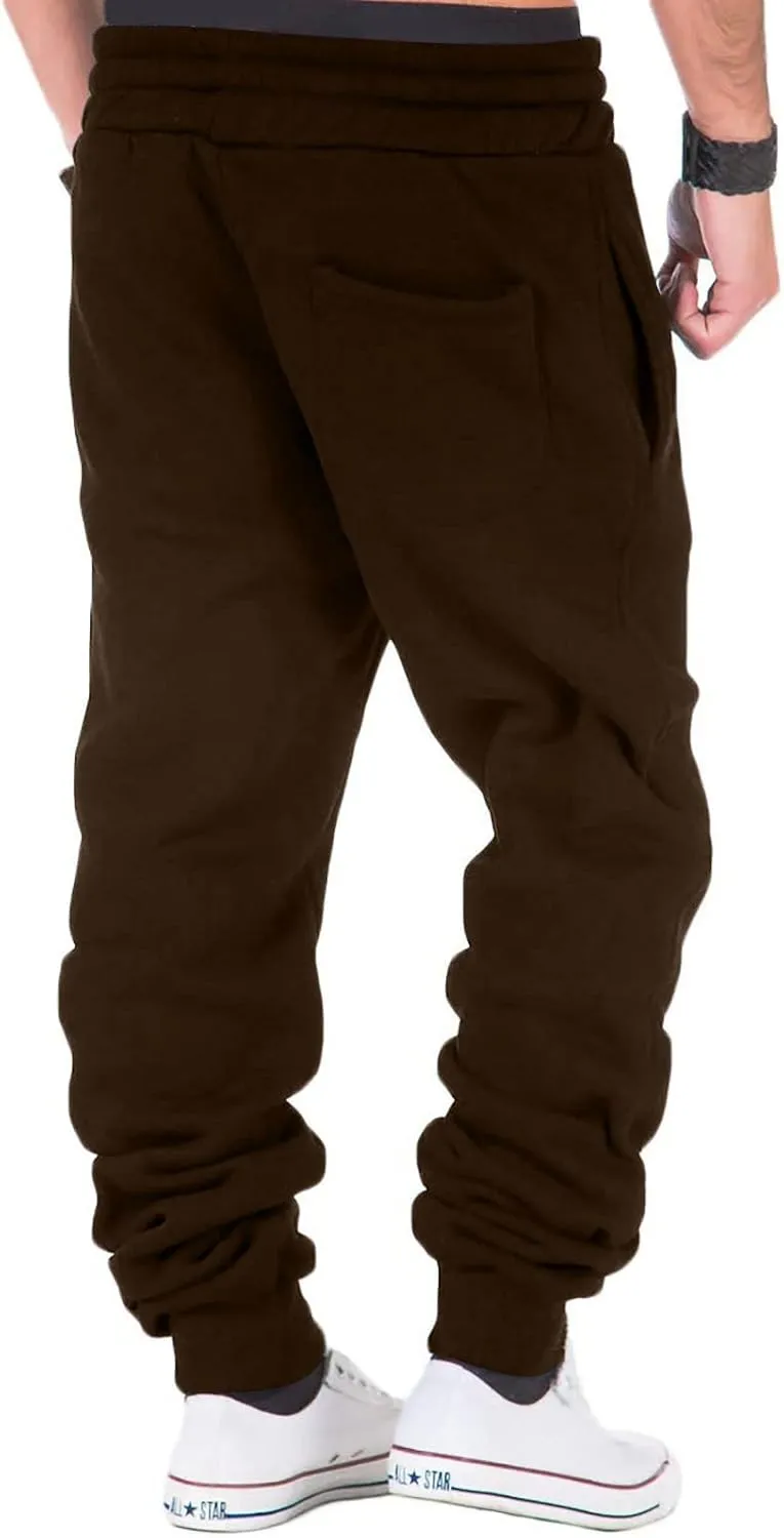 Cargo Sweatpants for Men Mens Lounge Pants Fit Cargo Work Pants Wild Drawstring Sports Jogger with Pockets Long Pants