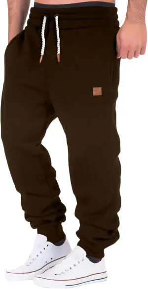 Cargo Sweatpants for Men Mens Lounge Pants Fit Cargo Work Pants Wild Drawstring Sports Jogger with Pockets Long Pants