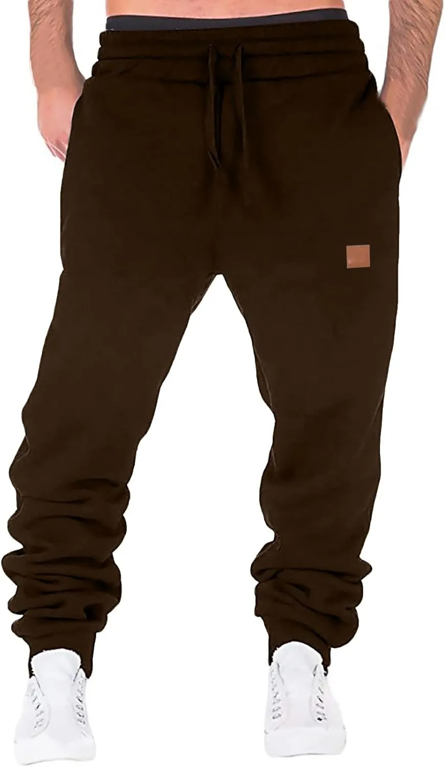 Cargo Sweatpants for Men Mens Lounge Pants Fit Cargo Work Pants Wild Drawstring Sports Jogger with Pockets Long Pants