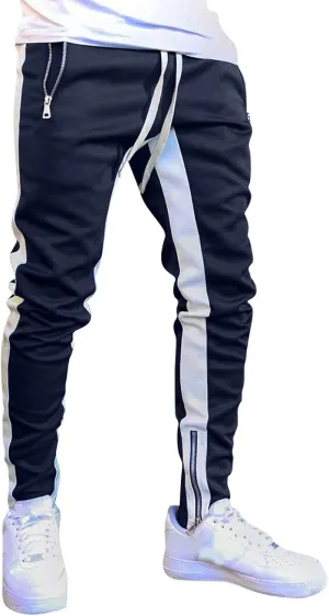 Cargo Sweatpants for Men Mens Lounge Pants Jogger Pants Slim Fit Bodybuilding Tapered Sweatpant with Pockets Running