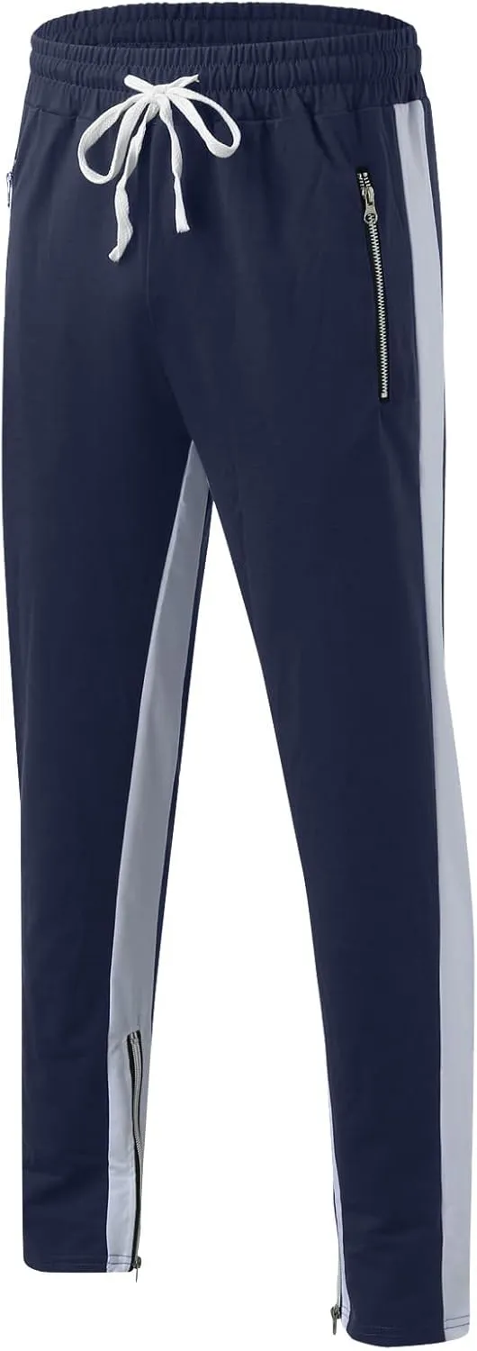 Cargo Sweatpants for Men Mens Lounge Pants Jogger Pants Slim Fit Bodybuilding Tapered Sweatpant with Pockets Running