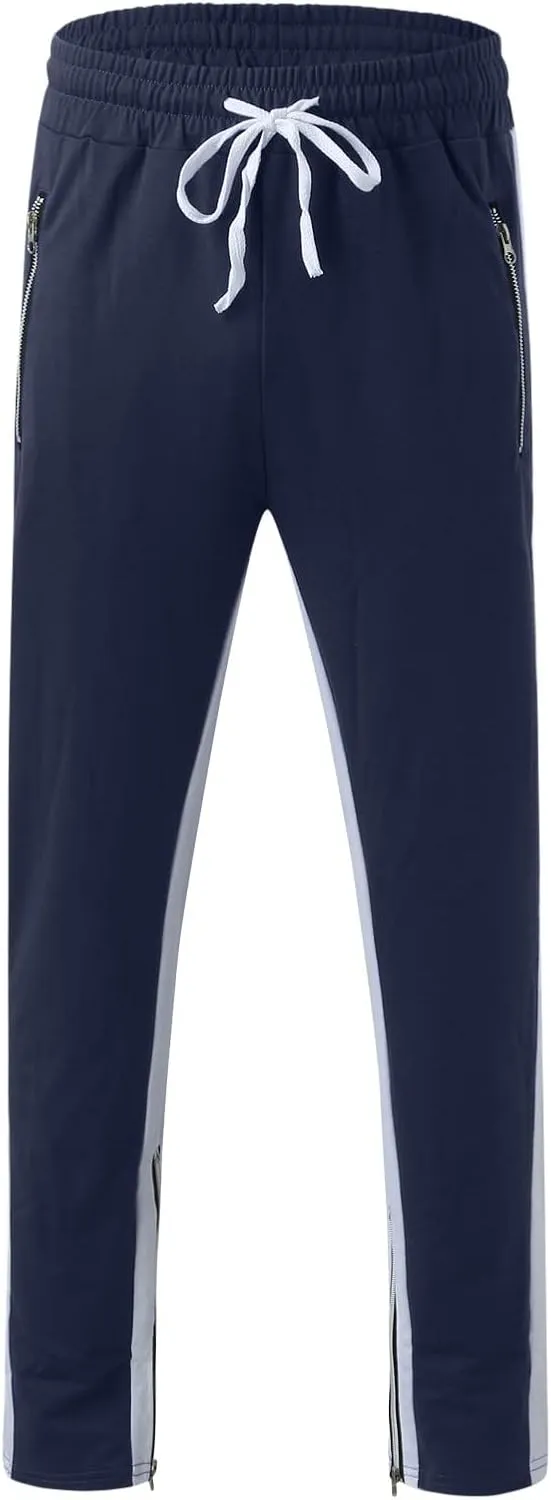 Cargo Sweatpants for Men Mens Lounge Pants Jogger Pants Slim Fit Bodybuilding Tapered Sweatpant with Pockets Running