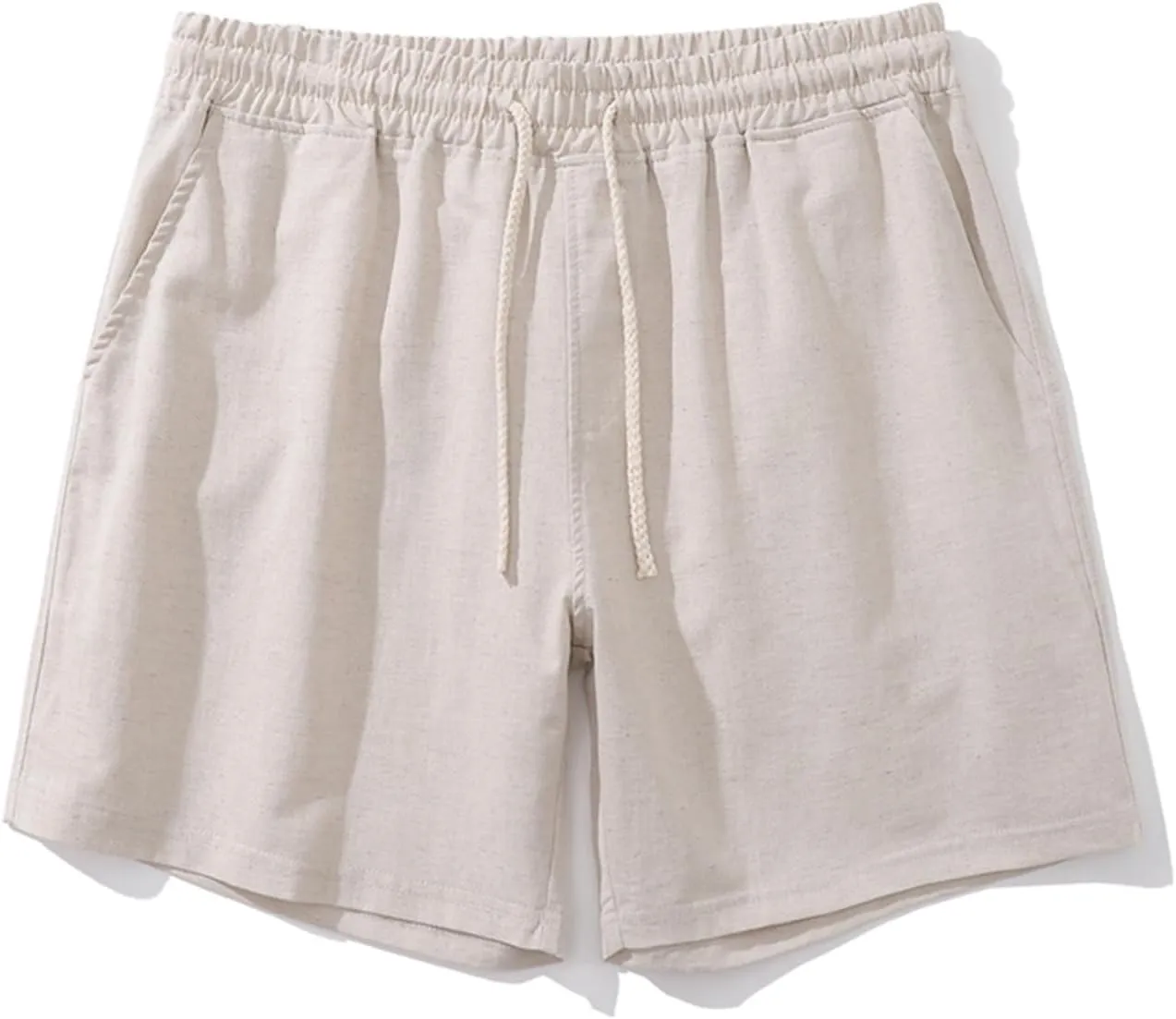 Cotton Linen Shrots for Men 2024 Fashion Elastic Waist Comfy Drawstring Shorts Gym Workout Track Shorts Lounge Shorts