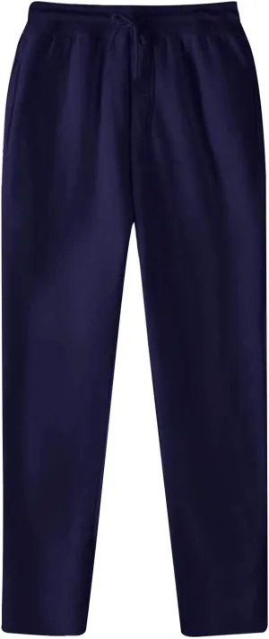 Dgoopd Sweatpants for Men Baggy Fleece Athletic Pants Open Bottom Casual Pants Elastic Waist Workout Joggers with Pockets