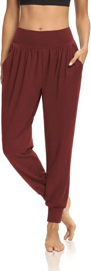 DIBAOLONG Womens Yoga Joggers Loose Workout Sweat Pants Comfy Lounge Pants with Pockets
