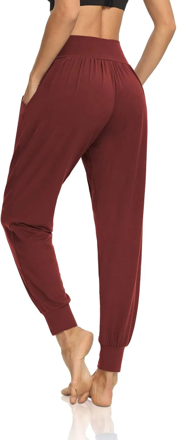 DIBAOLONG Womens Yoga Joggers Loose Workout Sweat Pants Comfy Lounge Pants with Pockets