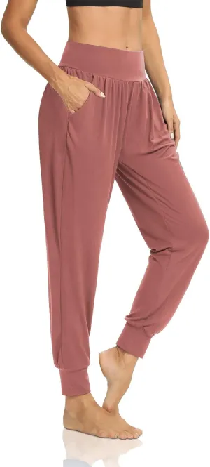 DIBAOLONG Womens Yoga Joggers Loose Workout Sweat Pants Comfy Lounge Pants with Pockets