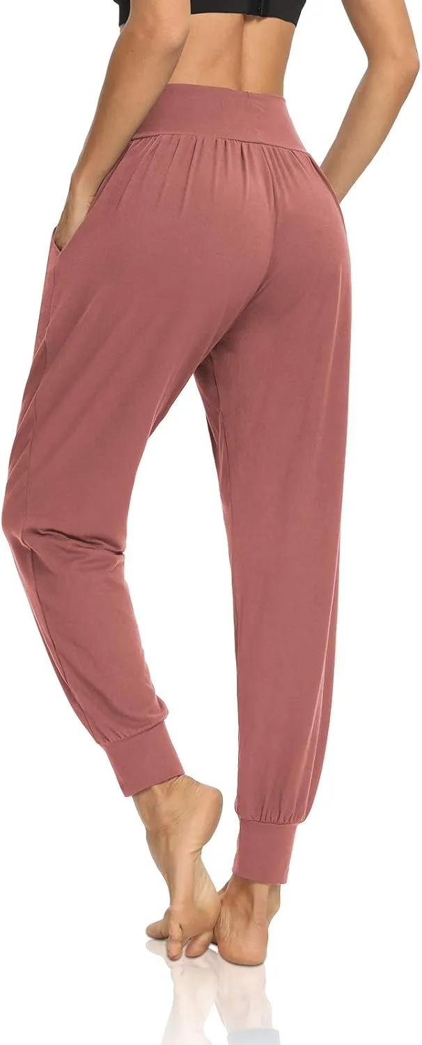 DIBAOLONG Womens Yoga Joggers Loose Workout Sweat Pants Comfy Lounge Pants with Pockets