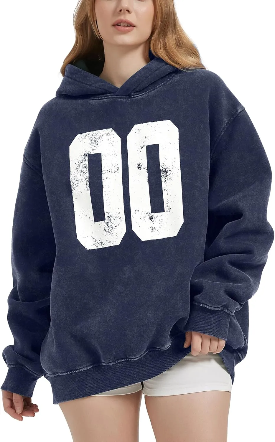 FAIABLE Oversized Hoodies for Women Acid Washed Graphic Women's Fashion Hoodies Sweatshirts Y2k Sweater Preppy for College