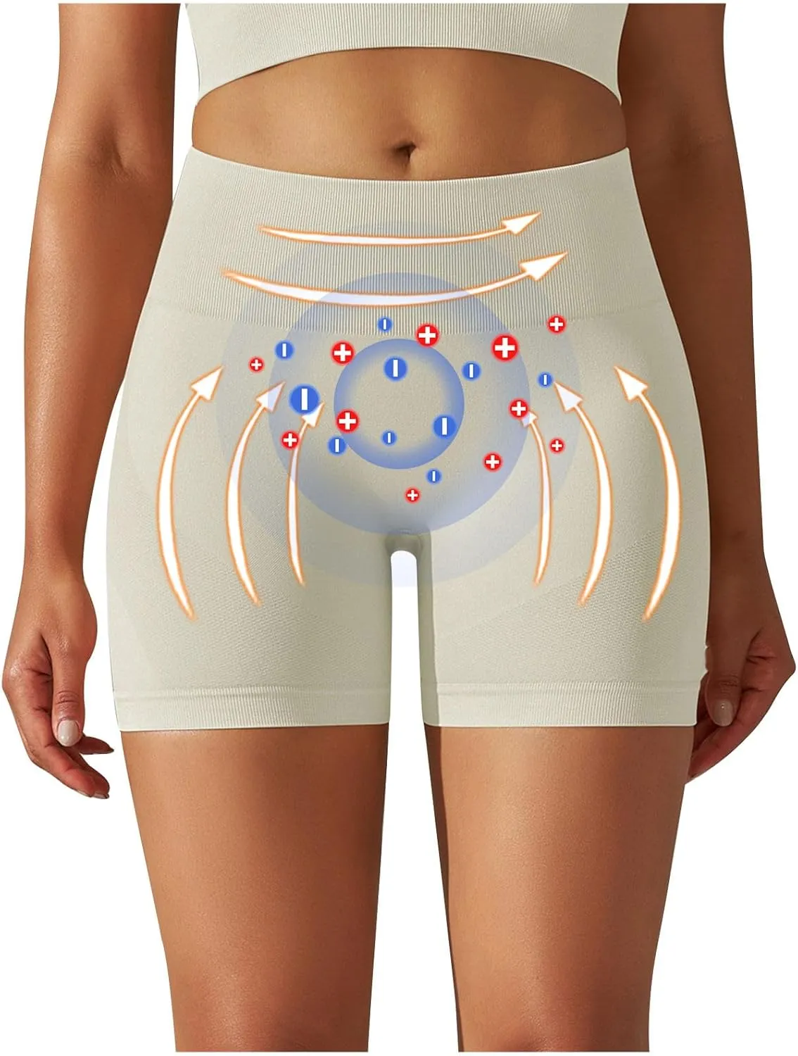 Firzero Women's Running Long Shorts Ribbed High Waisted Athletic Biker Shorts Compression Workout Yoga Shorts 2024